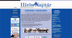 Desktop Screenshot of hirosnaptar.hu